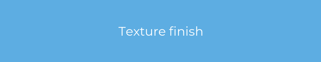 La imagen muestra un fondo azul con un texto centrado en letras blancas que muestra la palabra texture-finish 